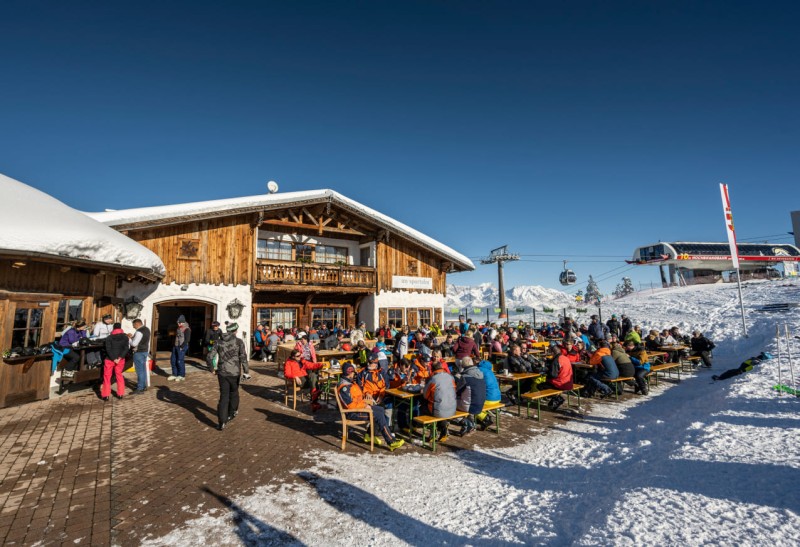 Sonnenterrasse auf der My Sportalm im Skigebiet Radstadt-Altenmarkt &copy; Lorenz Masser Fotografie